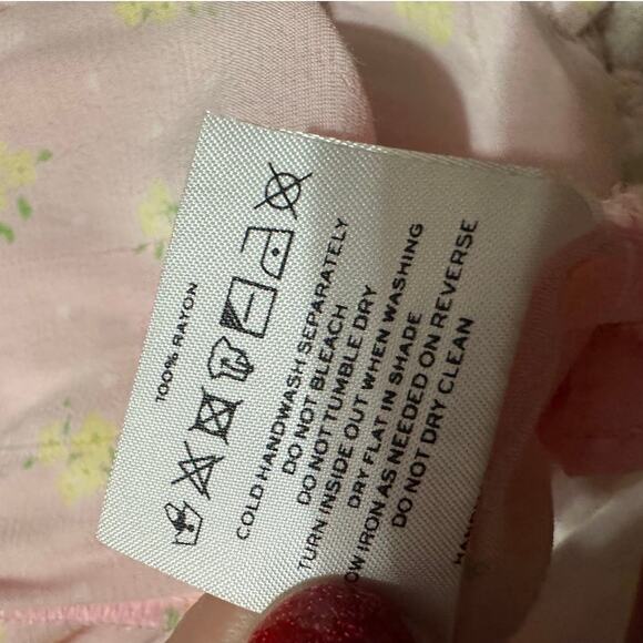 Faithfull The Brand Mini Dress Floral Smocked Sundress - Picture 8 of 9